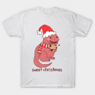 Christmas dinosaur T Rex T-Shirt